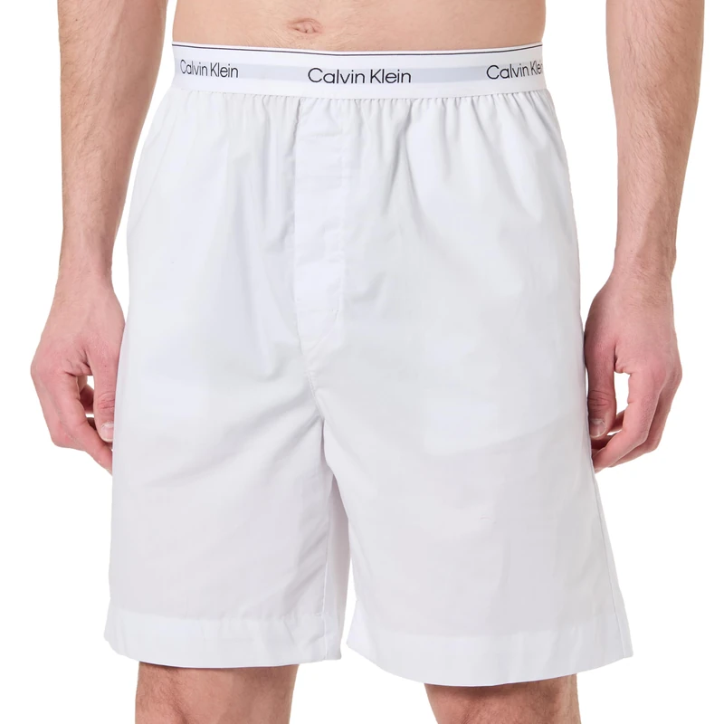 Calvin Klein Men's Sleep Short LV00NM2832 Shorts, Grey (Silver Haze), XL - Image 1