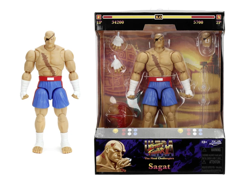 Jada Toys Street Fighter Sagat Action Figure - 19 cm Collectible
