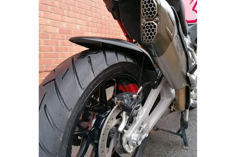 Puig 22325J Rear Mudguard Extension; additional protection for the rear wheel; made of resistant ABS; firm mounting onto the original part, Matte Black