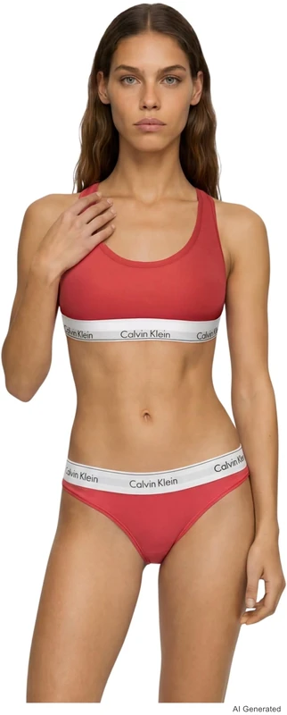 Calvin Klein Women's Bralette 2Pk LV00QF8494 Bralette, Multi (Punch Pink/Grey Heather), XXS