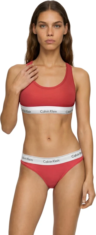 Calvin Klein Women's Bralette 2Pk LV00QF8494 Bralette, Multi (Punch Pink/Grey Heather), 4XL