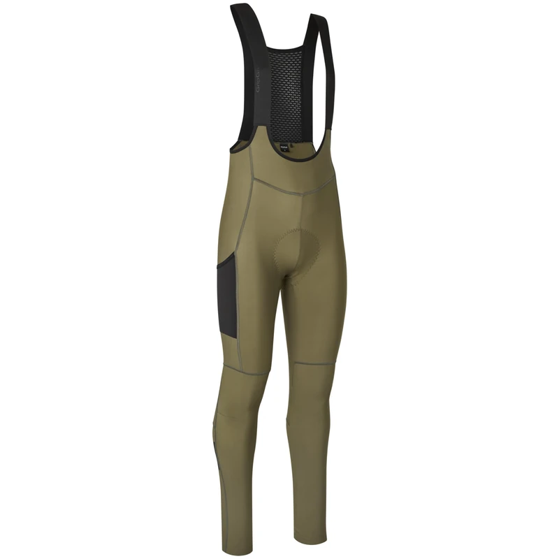 GripGrab PACR Thermal Winter Cycling Bib Tights - Olive Green