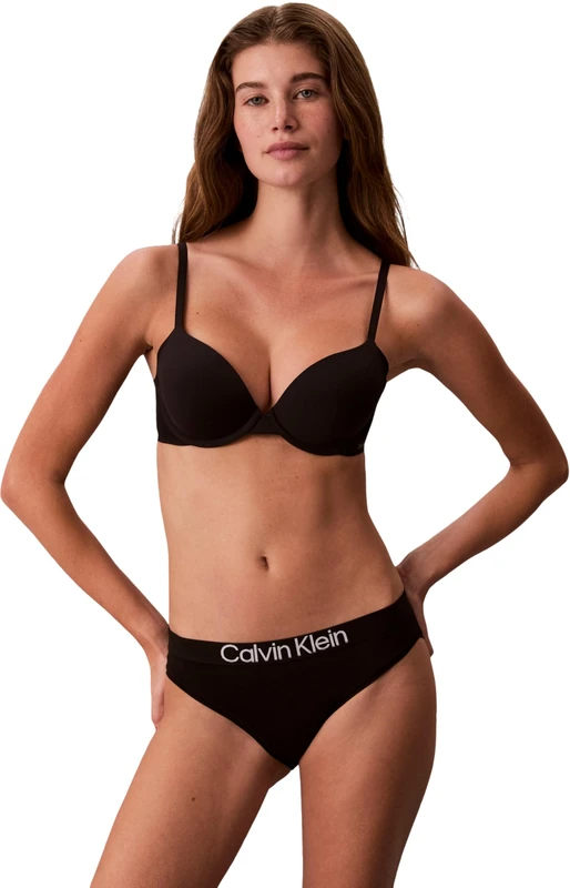 Calvin Klein Women's 5 Pack Bikini Briefs with Logo Waistband, Multicolor (Black/Grey Htr/Dusty Cedar/Antar), XS - Image 1