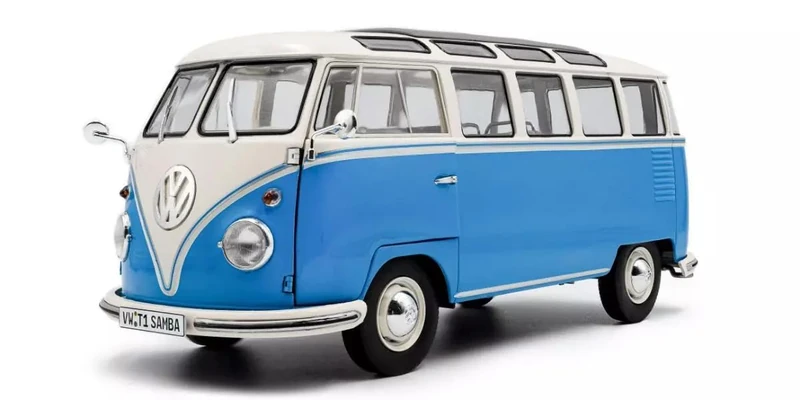 Solido 1:18 VW T1 21 Windows B. Blue/White - Image 1