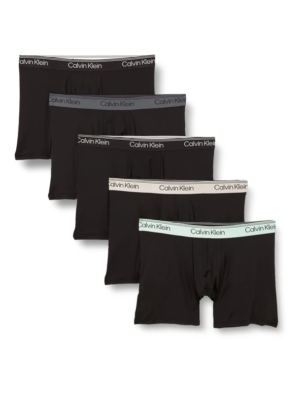 Calvin Klein Men BOXER BRIEF 5PK BLACK (Black Bodies w/Black/Light Cast/Fe) XS