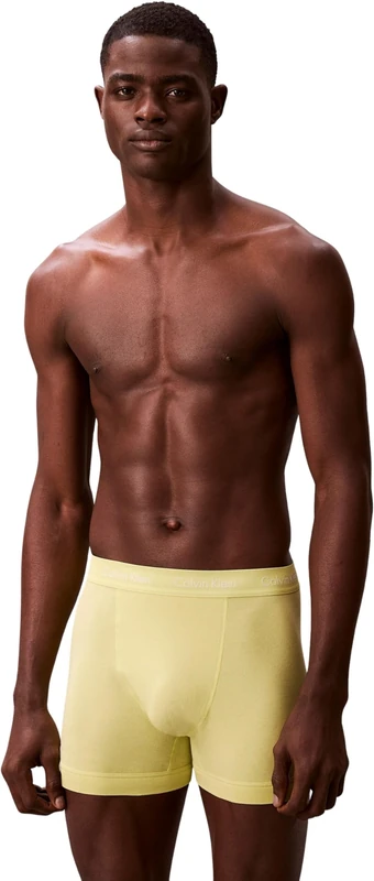 Calvin Klein Men Trunk 5pk GREEN (GREEN BLOOM/DAZZLING BLUE/BLACK/) XS