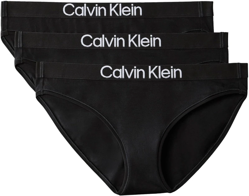 Calvin Klein Women BIKINI 3PK BLACK (BLACK/BLACK/BLACK) XXL - Image 1