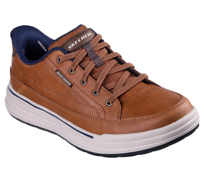 Skechers Men's Sterling Hansel Slip-ins Leather Sneakers - 8 UK