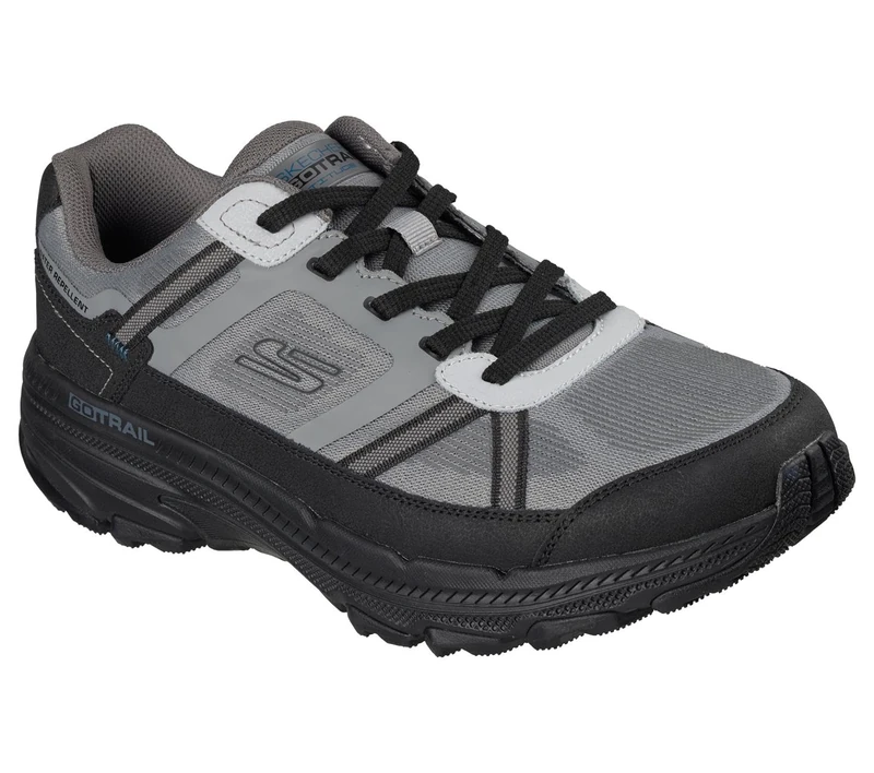 Skechers Men's Go Run Trail Altitude 2.0 Altaridge Trekking Low Cut Shoes, Gray Leather/Textile/Multi Trim, 11 UK