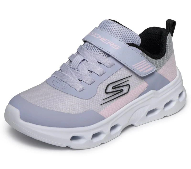 Skechers Girls' Glide Step Drift Trainer, Lavender, 10 UK Child