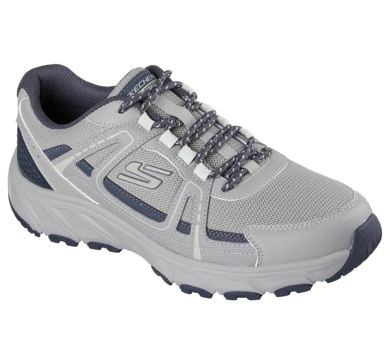 Skechers Men's Hillcrest 2.0 Sabbaday Falls Sneaker, Light Gray Synthetic/Textile/Trim, 10.5 UK