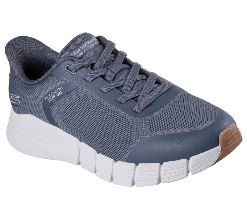 Skechers Men's Bobs B Flex 2.0 Sneaker, Charcoal Engineered Knit, 9.5 UK