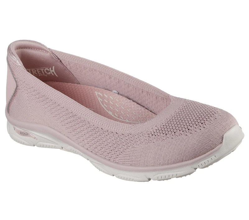 Skechers Women's Arch Fit Sunny Zen Walk Sneaker, Rose Knit, 3 UK