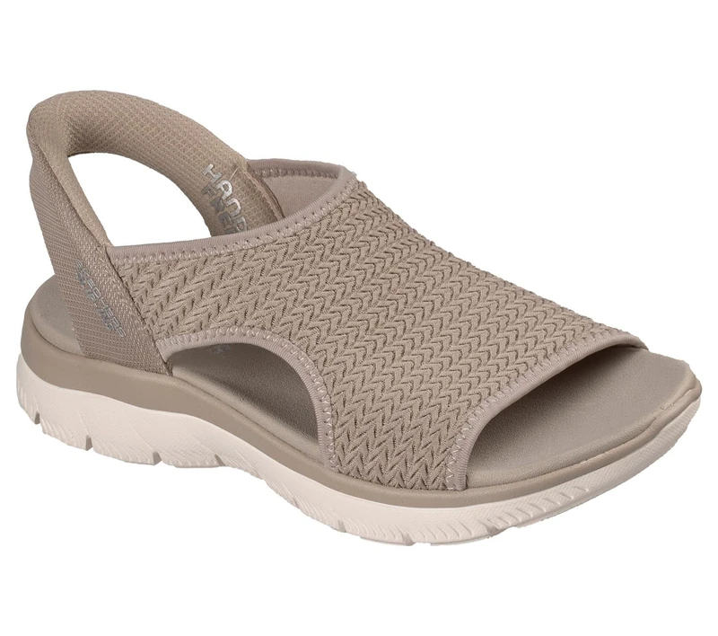 Skechers Women's Summits Sandal Sweetly Evolved Trainers, Taupe Knit, 3 UK