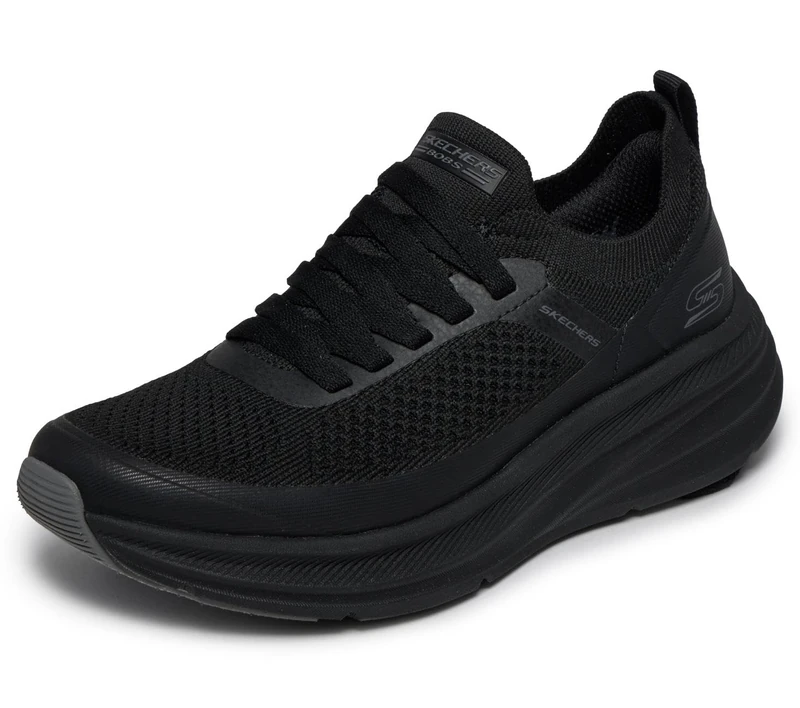 Skechers Women's Bobs Skillz Too Vital Trainers, Black Synthetic/Textile, 7 UK