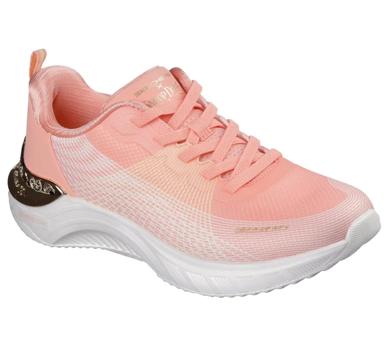 Skechers Women's Snoop Ace Cyber Walker Sneaker, Orange Mesh/Hot Melt, 6 UK