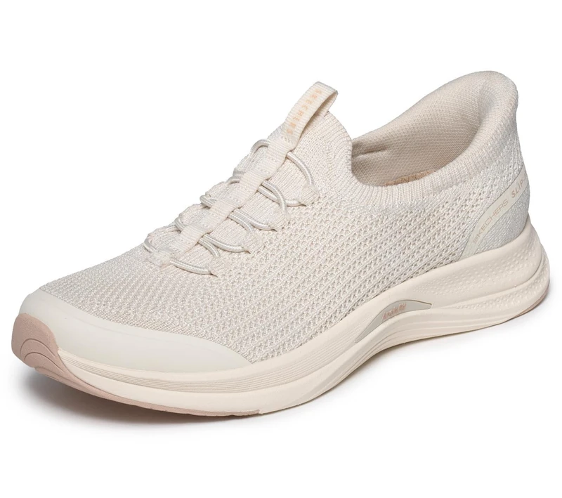 Skechers Women's Arch Fit Vista 2.0 Primavera Slip-On Sneakers, Natural Knit, 4.5 UK