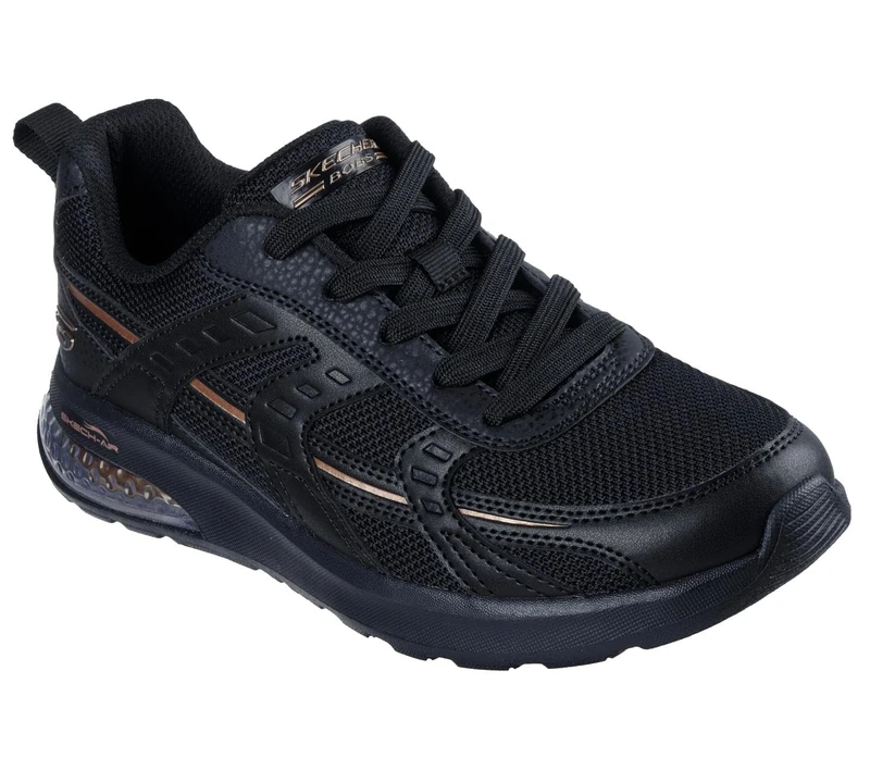 Skechers Women's Bobs Vision Air Tiered Vision Casual Shoes, Black Synthetic/Textile, 4 UK