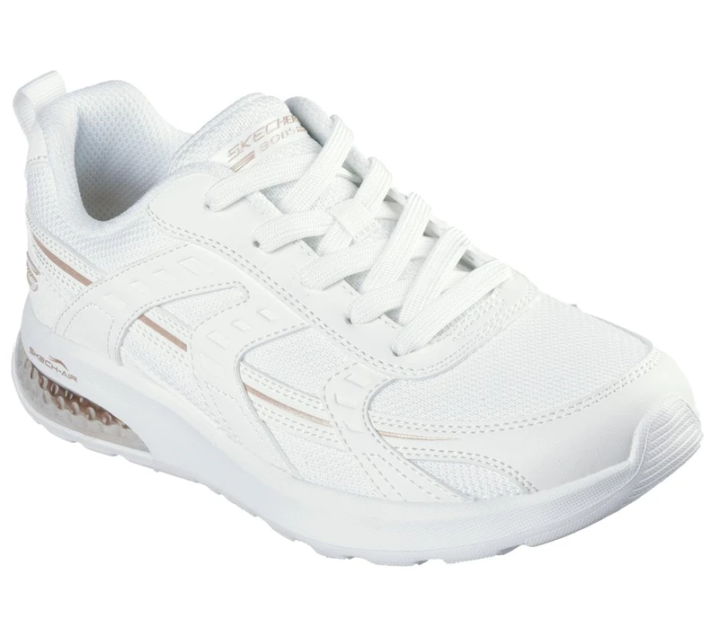 Skechers Women's Bobs Vision Air Tiered Vision Trainers, White Synthetic/Textile, 3.5 UK