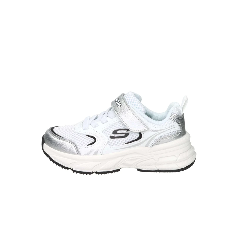Skechers Girls' Retro-Graph Trainer, White, 13 UK Child