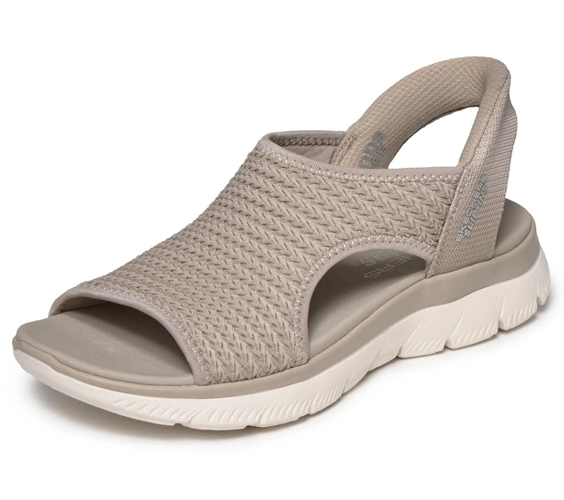 Skechers Women's Summits Sandal Sweetly Evolved Trainers, Taupe Knit, 9 UK