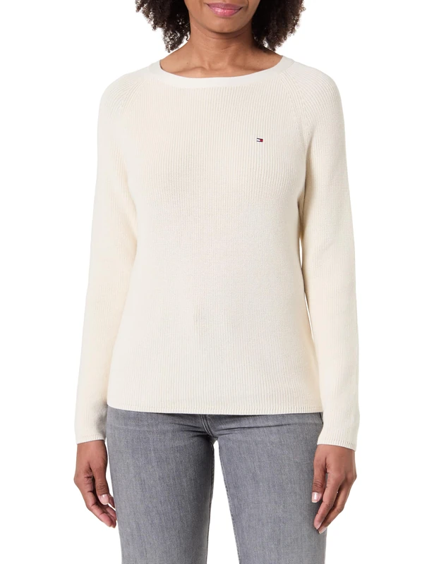 Tommy Hilfiger Women's Co Cardi Fine Gg Ls Boat-Nk SWT Ww0Ww44975, Yellow, XXS