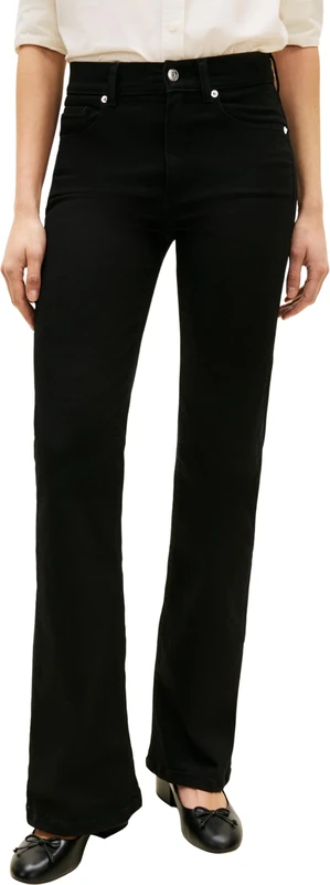 Tommy Hilfiger Women's Jeans Black Flare with Stretch, Black (Black), 28W/32L
