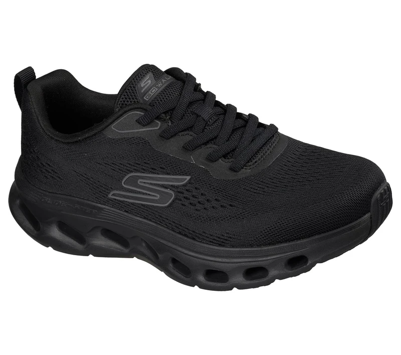 Skechers Women's Go Walk Glide-Step 2.0 Kristee Sneaker, Black Textile/Black Trim, 6.5 UK