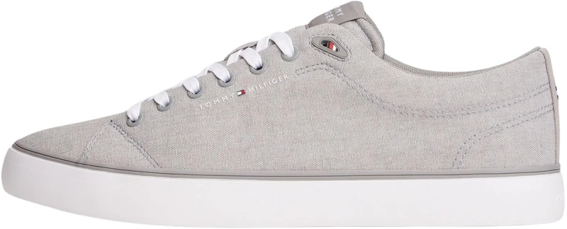 Tommy Hilfiger Men's Harlem Core Ii Chambray FM0FM05818 Low Top, Grey (Universal Grey), 12