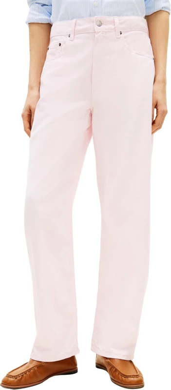 Tommy Hilfiger Women’s Jeans Light Barrel Mid Waist, Pink (Polar Pink), 32W/28L