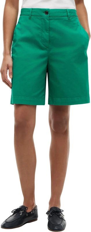 Tommy Hilfiger Women's Co GMD Blend Chino Short WW0WW49648, Green, 38