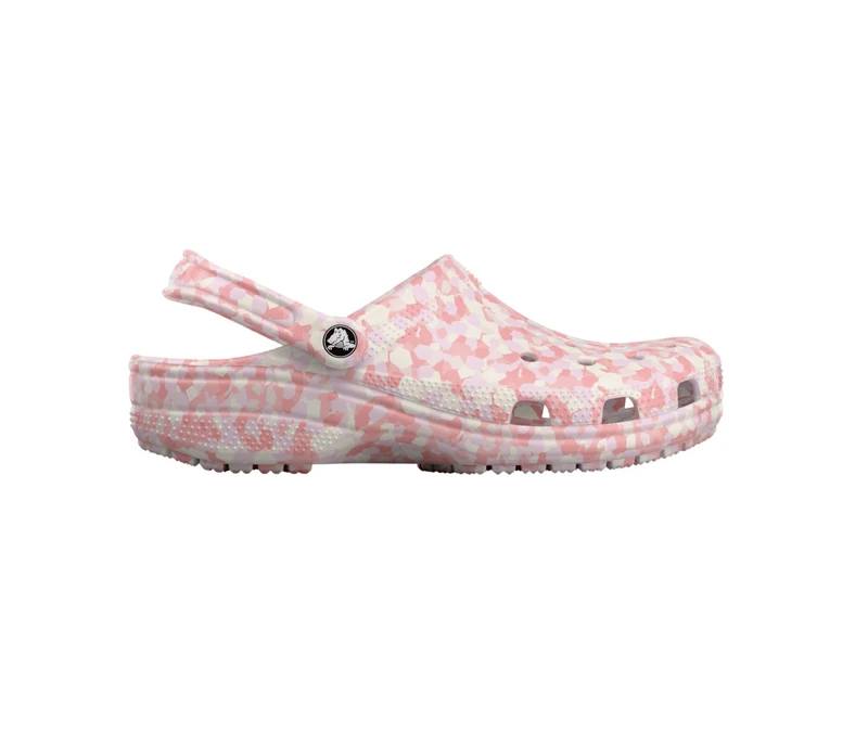 Crocs, Unisex Adult, Classic Confetti Clog, Pink Milk/Multi, 7 UK Men/ 8 UK Women