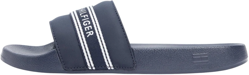 Tommy Hilfiger Women's Th Webbing Pool Slide FW0FW09359 Slides, BLUE (Space Blue), 3.5 - Image 1