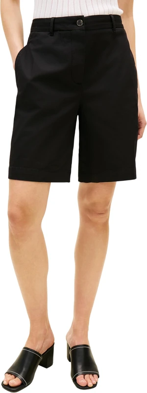 Tommy Hilfiger Women's Co GMD Blend Chino Short WW0WW49648, Black, 32