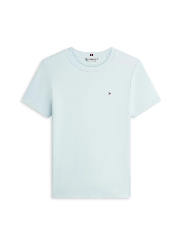 Tommy Hilfiger Women's Slim Cody C-Nk Ss Ww0Ww40587, Blue, XXS