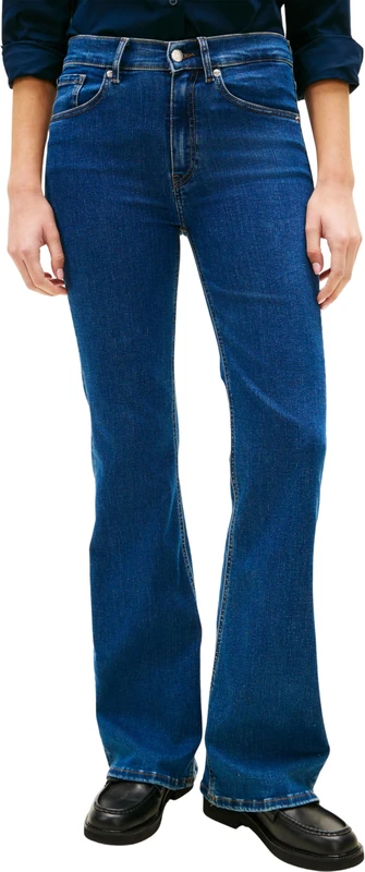 Tommy Hilfiger Women’s Jeans EMI Flare Mid Waist, Blue (EMI), 29W/30L