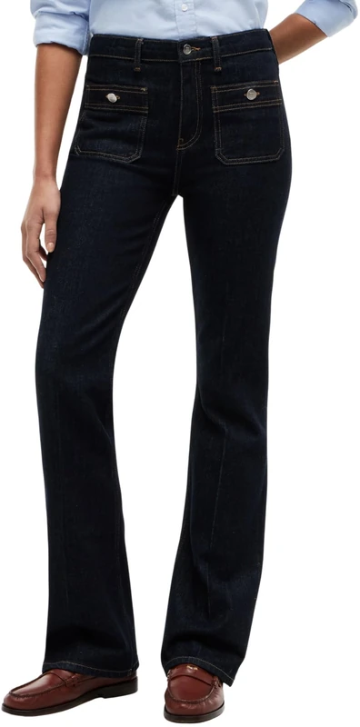 Tommy Hilfiger Women's DNM Rinse Bootcut Rw WW0WW50778, Denim, 28W / 28L