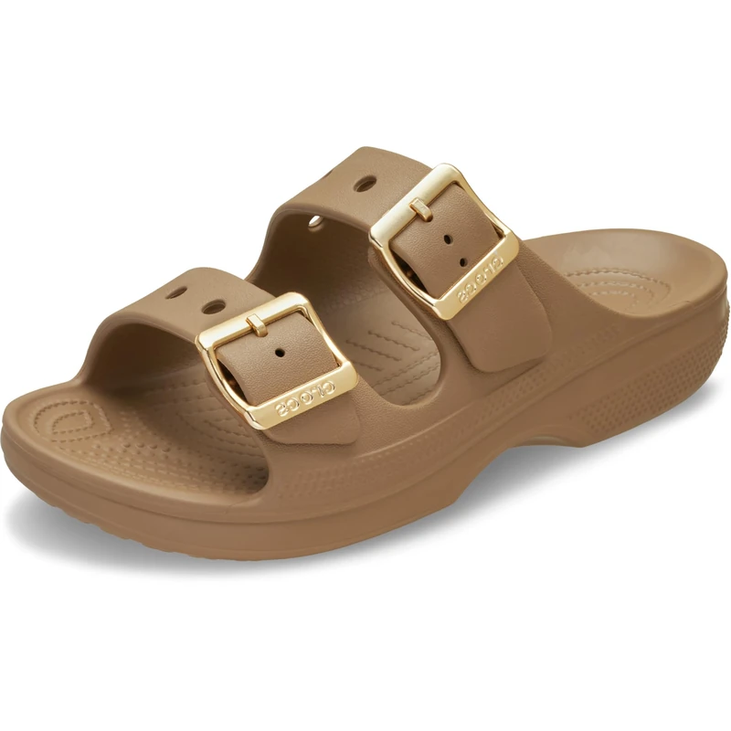 Crocs, Women, Saturday Metallic Buckle Sandal W, Sepia, 9 UK Women - Image 1