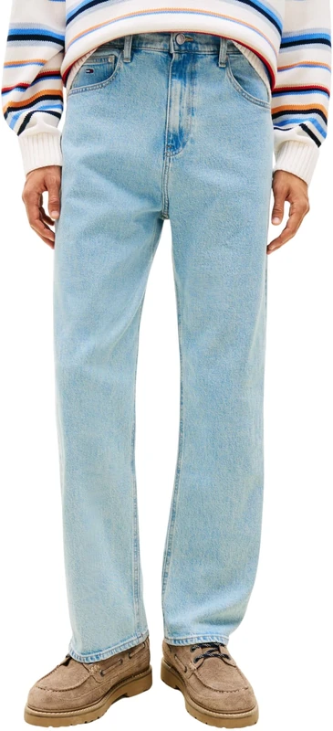 Tommy Jeans Men's Otis Regular Str Bj4110 DM0DM23060 Straight, Denim (Denim Light), 28 W/34 L