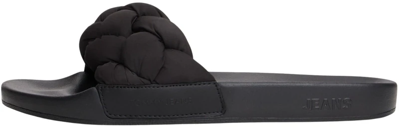 Tommy Jeans Women's Tjw Braided Slides EN0EN02975, Black (Black), 3.5 UK