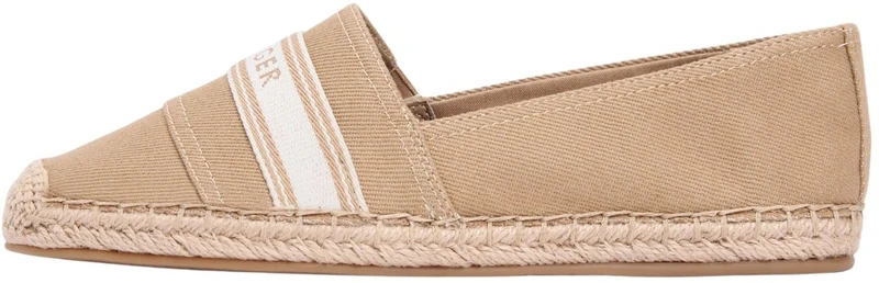 Tommy Hilfiger Women's Hilfiger Webbing Espadrille FW0FW09334 Espadrilles, Khaki (Safari Canvas), 7 - Image 1