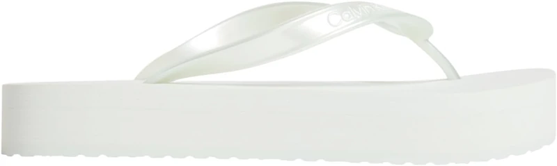 Calvin Klein Women’s Flip Flops Flatform with Platform, Turquoise (Misty Blue), 6