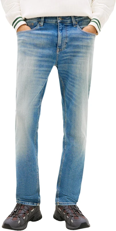 Tommy Jeans Men’s Jeans Austin Slim Tapered Fit, Blue (Denim Medium), 36W/30L