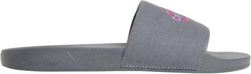 Calvin Klein Women's Ess Slide Cv HW0HW02958 Slides, BLUE (Turbulence/Pink Yarrow), 4 - Image 1