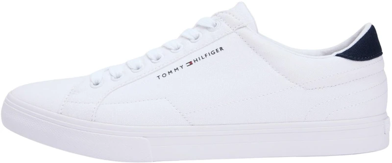 Tommy Hilfiger Men's Vulc Core Long Lace FM0FM05688 Low Top, White (White), 8