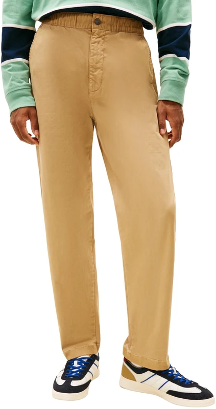 Tommy Jeans Men’s Chinos Sonny Twill Tapered Fit, Beige (Dark Dune), 32W/30L