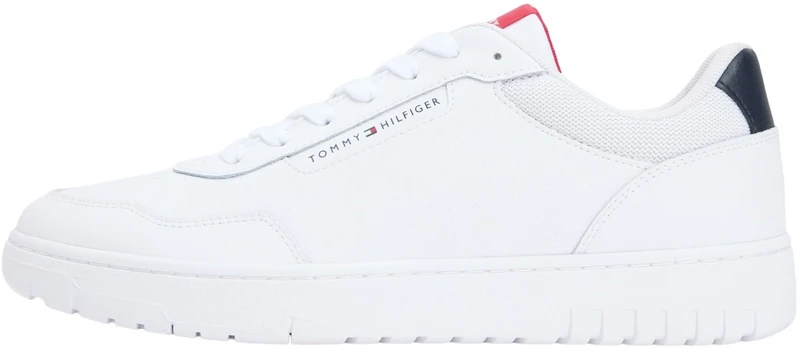 Tommy Hilfiger Men's Basket Core Lite LTH FM0FM05868 Low Top, White (White), 9