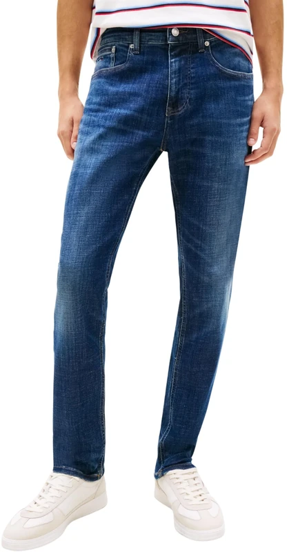 Tommy Jeans Men's Austin Slim Tprd Bj1253 DM0DM23265 Tapered, Denim (Denim Dark), 28 W/30 L