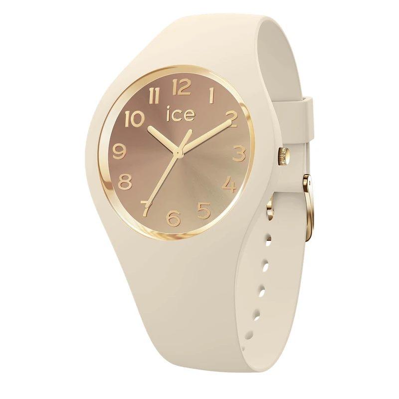 ICE-WATCH - ICE Sunset Almond Cappuccino - Montre Beige Pour Femme avec Bracelet en Silicone - 024985 (Small 37mm)
