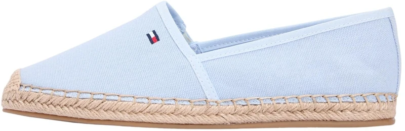 Tommy Hilfiger Women's Flag Canvas Espadrille Fw0Fw08541 Espadrilles, Blue (Breezy Blue), 5